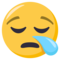 Sleepy Face emoji on Emojione